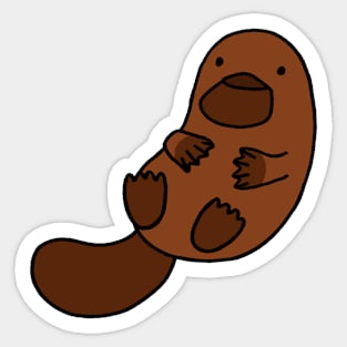 Playful Platypus Sticker